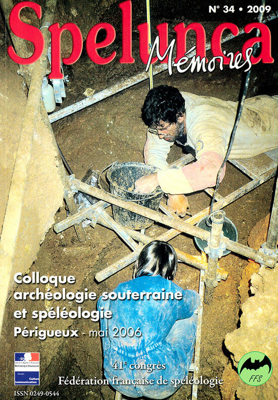 Spelunca Mémoires N°34 : Colloque archéologie souterraine et spéléologie
