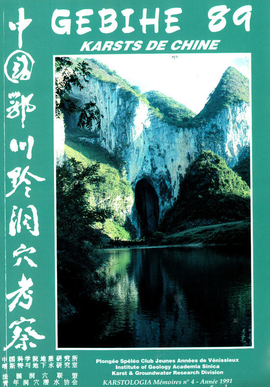 Karstologia Mémoires N°04 : Gebihe 89 - Karsts de Chine