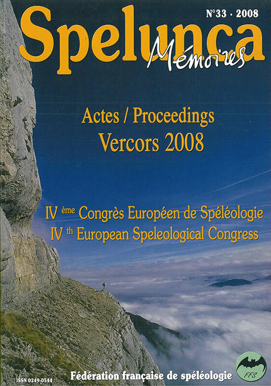 Actes / Proceedings Vercors 2008 - IVème congrès européen de spéléologie